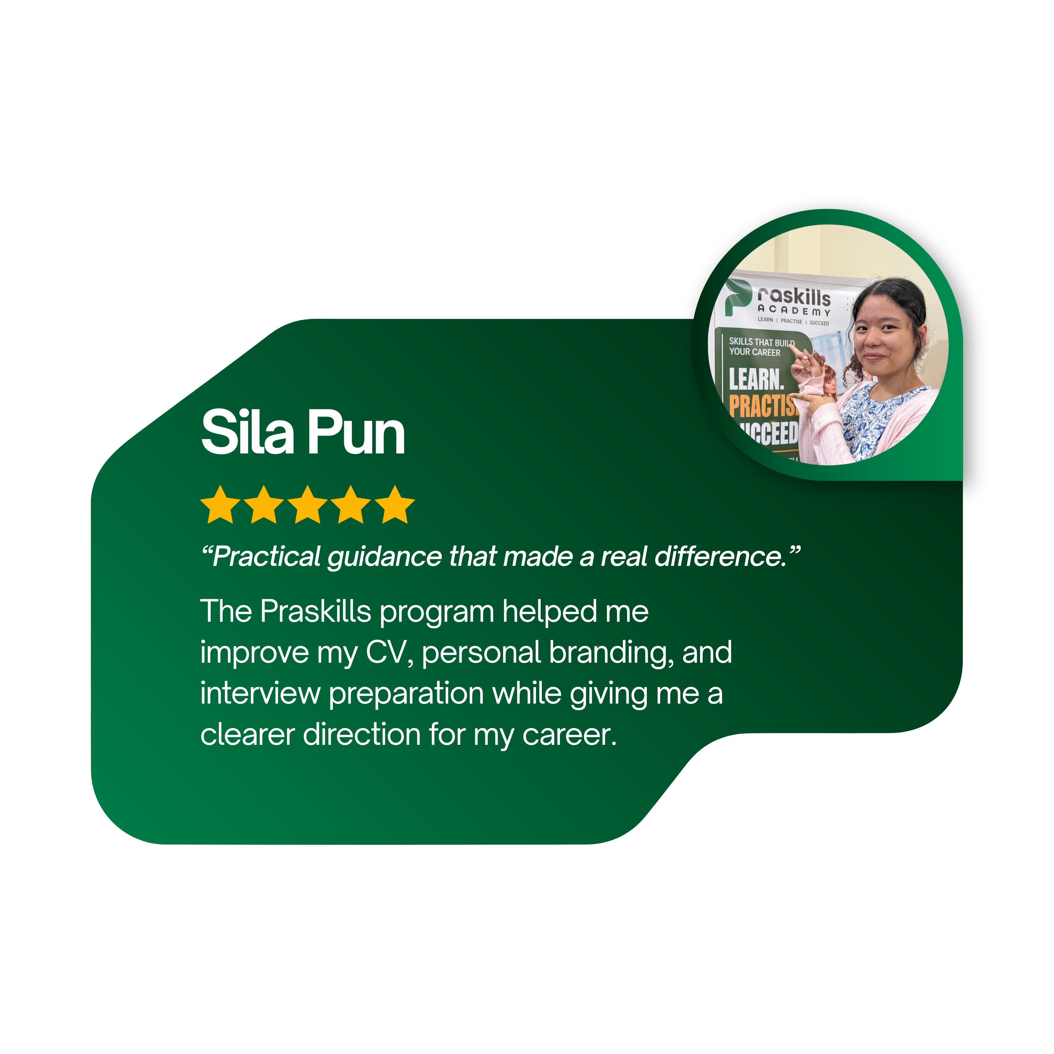 Testimonial from Sila Pun: 